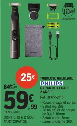 E.Leclerc Philips tondeuse oneblade offre