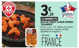 E.Leclerc Volandrie ailes de poulet saveur paprika offre