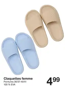 Zeeman Claquettes femme offre