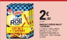E.Leclerc Lustucru gnocchi à poêler rolls offre