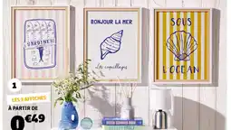 GiFi 3 affiches déco 10x15 offre