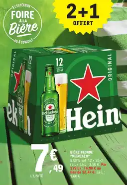E.Leclerc Heineken bière blonde offre