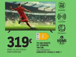 E.Leclerc Schneider tv led 55a2tx 55 140 cm offre