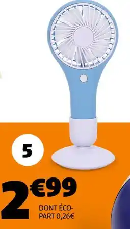 GiFi Mini ventilateur à main ou à poser offre