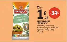 E.Leclerc Menguy's olives farcies offre