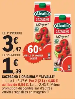E.Leclerc Alvalle gazpacho l'original offre
