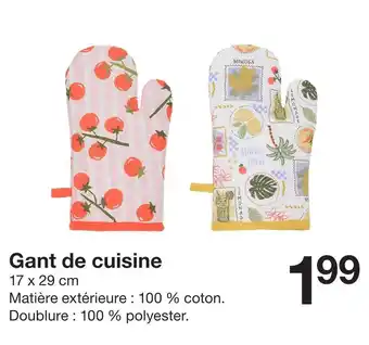 Zeeman Gant de cuisine offre