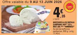 E.Leclerc Ambrosi mozzarella di bufala campana aop 23% mat.gr offre