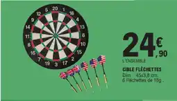 E.Leclerc Cible fléchettes offre