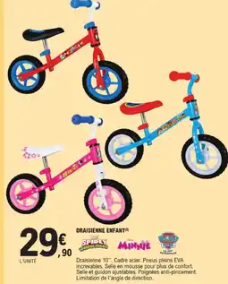 E.Leclerc Draisienne enfant spidey offre