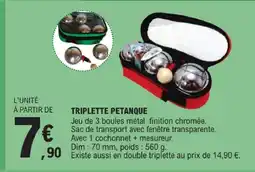 E.Leclerc Triplette pétanque offre