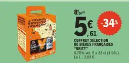 E.Leclerc Britt coffret sélection de bières françaises offre