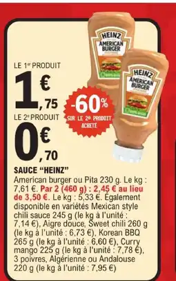 E.Leclerc Heinz sauce offre