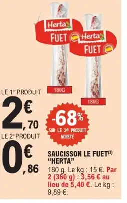E.Leclerc Herta saucisson le fuet offre