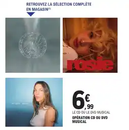 E.Leclerc Opération cd ou dvd musical offre