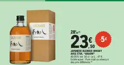 E.Leclerc Akashi japanese blended whisky avec étui offre