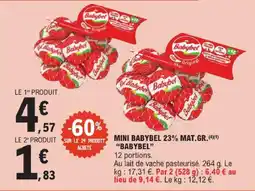 E.Leclerc Babybel mini babybel 23% mat. gr offre