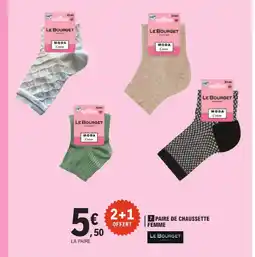 E.Leclerc Le bourget paire de chaussettes femme offre