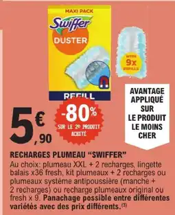 E.Leclerc Swiffer recharge plumeau offre
