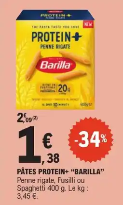 E.Leclerc Barilla pâtes protein+ offre