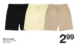 Zeeman Short enfant noir offre