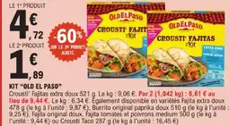 E.Leclerc Kit ''old el paso'' offre