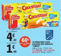 E.Leclerc Findus croustibat colin d'alaska msc surgelés offre