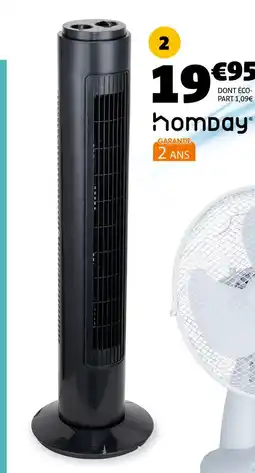 GiFi Homday ventilateur tour offre