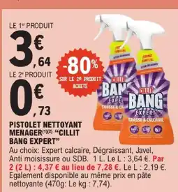 E.Leclerc Cillit bang expert pistolet nettoyant menager offre