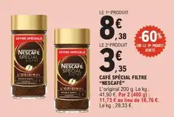 E.Leclerc Nescafé café spécial filtre offre