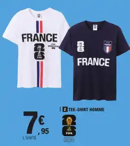 E.Leclerc Fifa tee-shirt homme france blanc offre