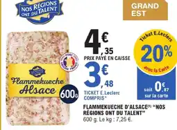 E.Leclerc Nos régions ont du talent flammekueche alsace offre