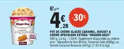 E.Leclerc Häagen-dazs pot de crème glacée caramel, biscuit & crème speculoos exträa offre