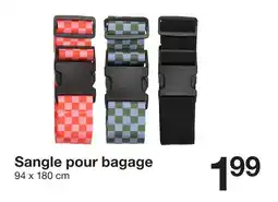 Zeeman Sangle pour bagage rouge offre