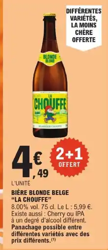 E.Leclerc La chouffe bière blonde belge offre