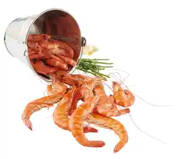 Auchan Supermarché Crevettes entières cuites réfrigérées offre