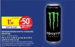 Intermarché Express Monster - boisson énergisante standard offre