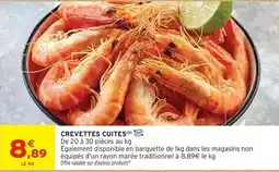 Intermarché Express Crevettes cuites offre
