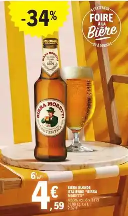 E.Leclerc Moretti - bière blonde offre