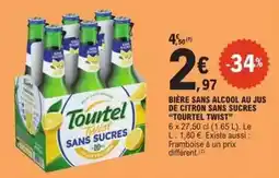 E.Leclerc Tourtel twist - biere sans alcool au jus de citron sans sucres offre