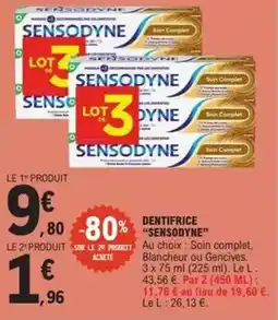 E.Leclerc Sensodyne - dentifrice offre
