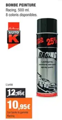Autobacs Peinture offre