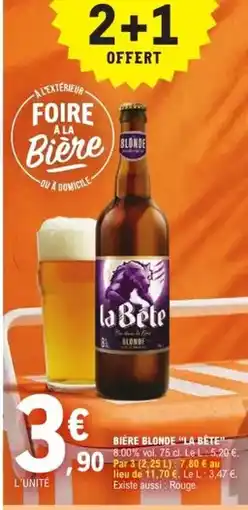 E.Leclerc Biere blonde offre