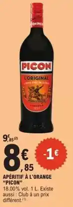 E.Leclerc Picon - apéritif à l'orange offre