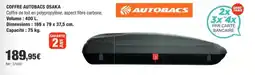 Autobacs Coffre autobacs offre