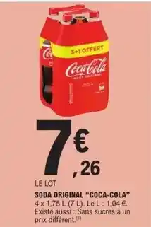 E.Leclerc Coca cola - soda original offre