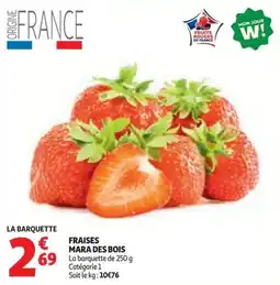 Auchan Fraises mara des bois offre