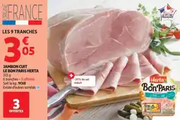 Auchan Jambon cuit le bon paris herta offre