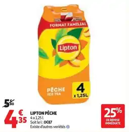Auchan Lipton pêche offre