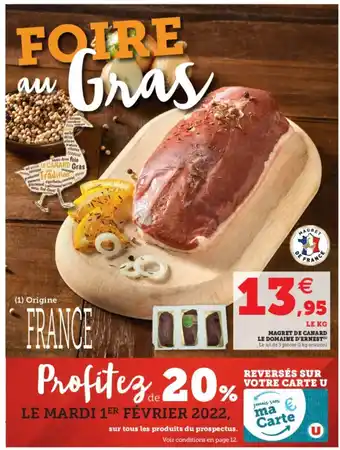 Super U Magret De Canard Le Domaine D'Ernest offre